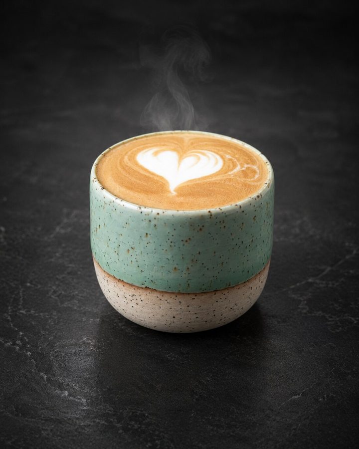 Hot Cappuccino at NIMA Cafe, Cherngtalay