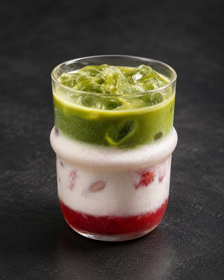 Snowy Berry Matcha at NIMA Cafe, Cherngtalay