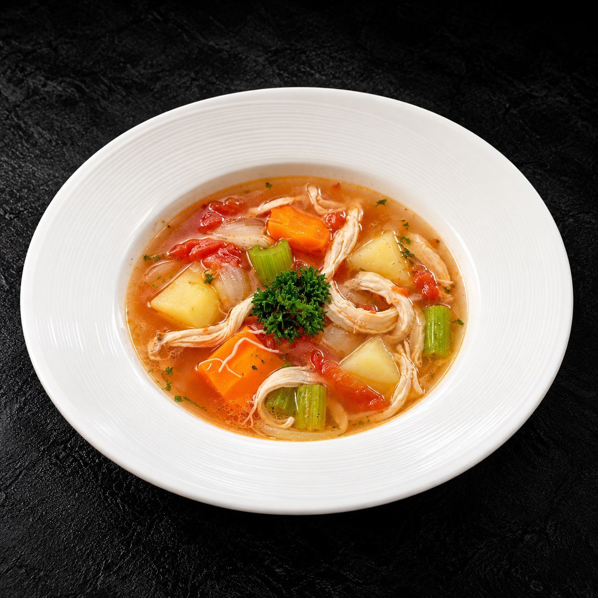 ซุปไก่ ที่ NIMA Cafe เชิงทะเล