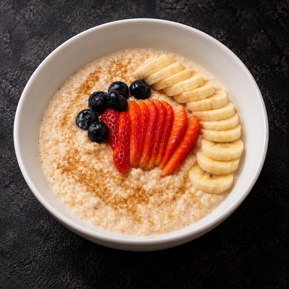 Oatmeal with Berries at NIMA Cafe, Cherngtalay